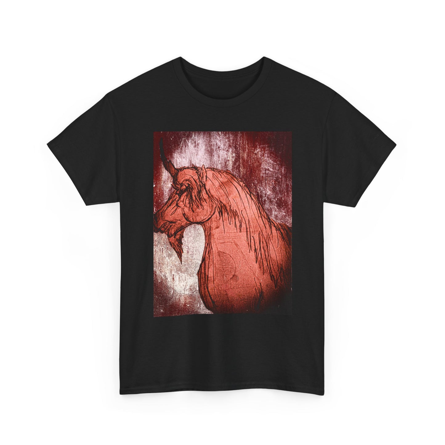 Artistic Unicorn Fantasy Print Unisex Heavy Cotton Tee