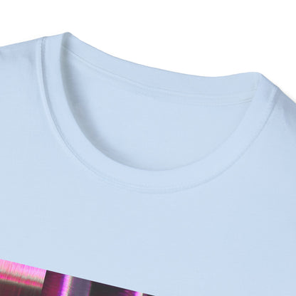 Vibrant Abstract Art T-Shirt, Trendy Graphic Tee, Softstyle Shirt, Unique Gift for Art Lovers, Casual Everyday Wear