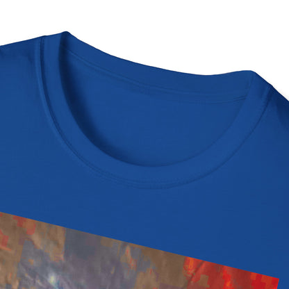 Vibrant Adventure motorcycle T-Shirt | Unisex Softstyle Tee, Casual Streetwear, Trendy Graphic Top, Unique Gift for Travelers, Colorful Artwork Shirt