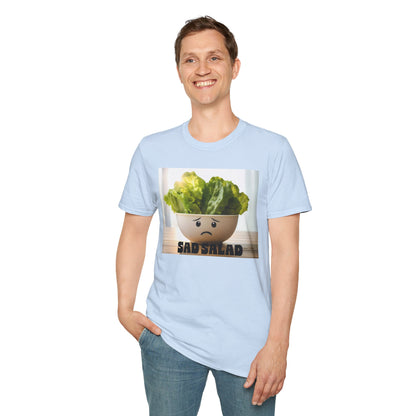 Cute T-Shirt with Sad Salad Face Design