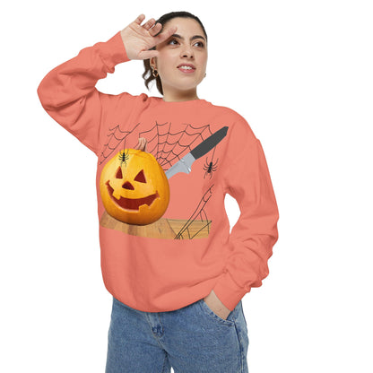 Spooky Pumpkin Sweatshirt, Halloween Apparel, Fall Fashion, Cozy Unisex Crewneck, Pumpkin Decor, Family Friendly Halloween