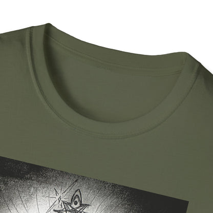 Celtic Cross Graphic Tee, Unisex Softstyle T-Shirt, Spiritual Cross Design Shirt, Casual Wear, Gift for Him/Her