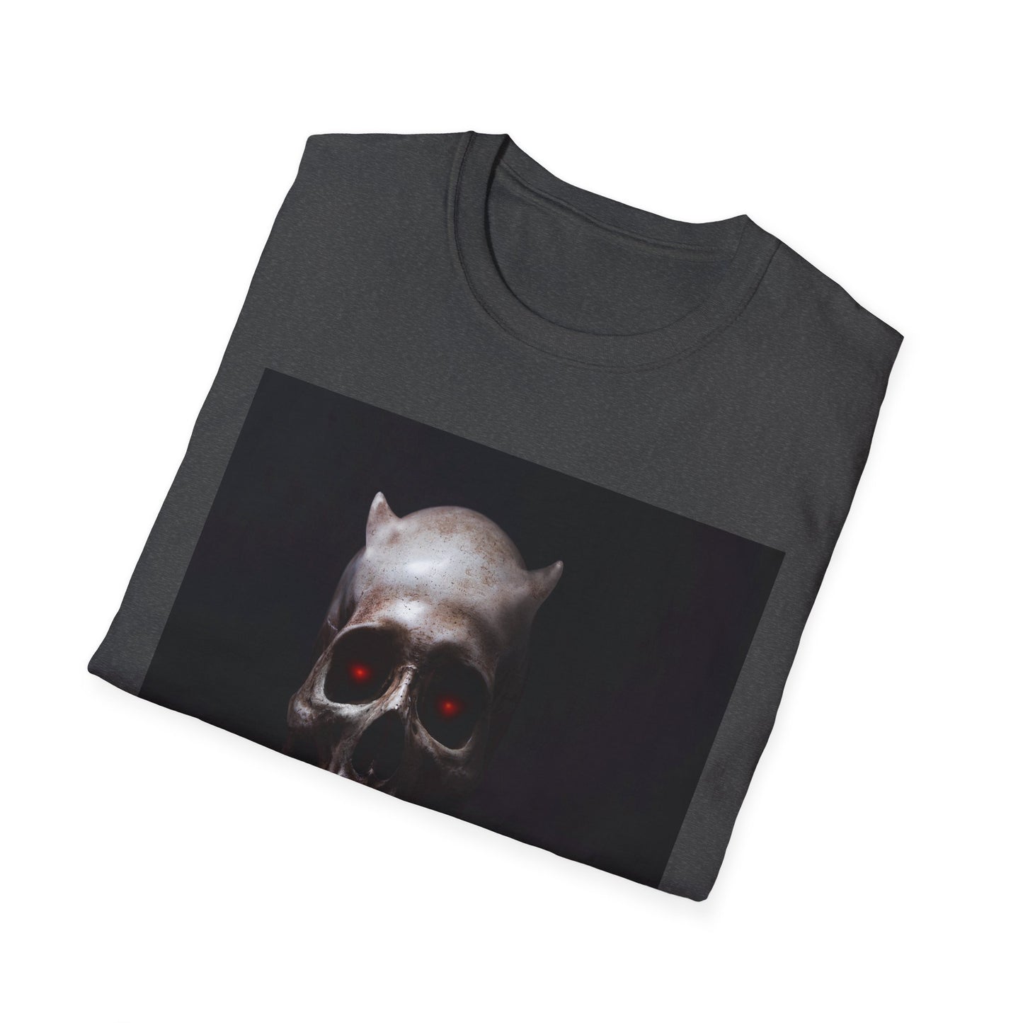 Spooky Skull BOO Halloween Tee, Unisex Softstyle T-Shirt, Halloween Apparel, Casual Ghost Shirt, October Fun Wear, Boo T-Shirt