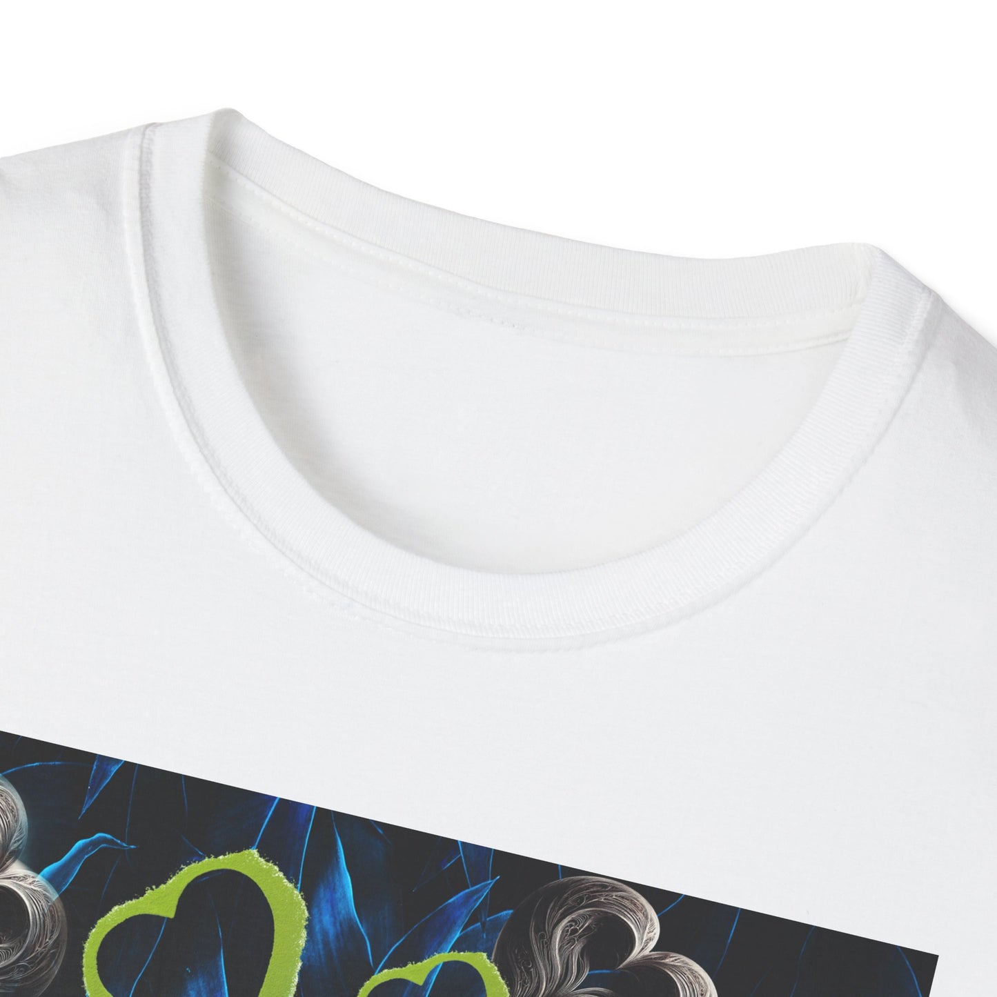 Floral Heart Unisex T-Shirt, Soft Cotton Tee, Casual Wear, Gift for Her/Him, Trendy Graphic Tee, Stylish Everyday Shirt