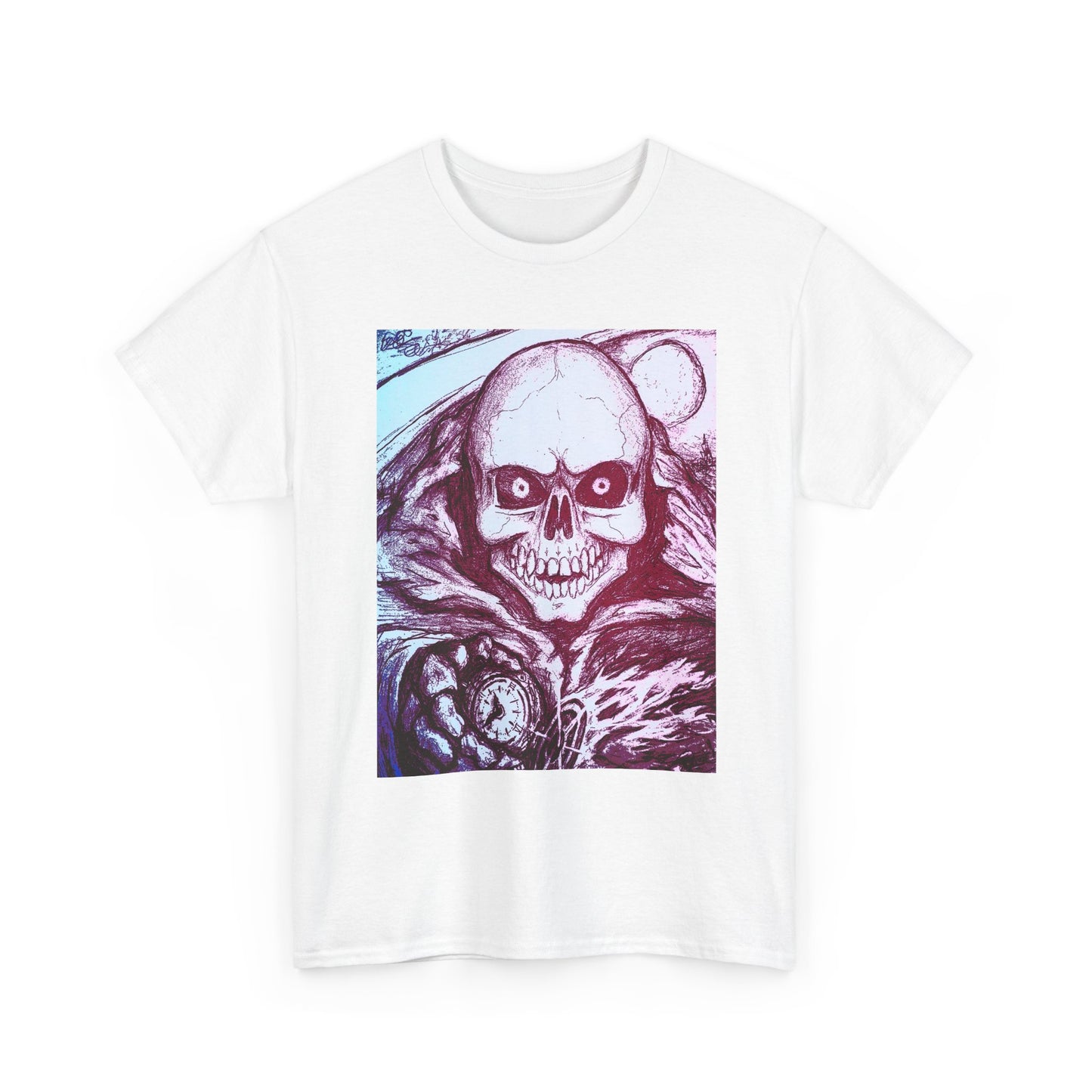 Grim Reaper Graphic Unisex Heavy Cotton Tee