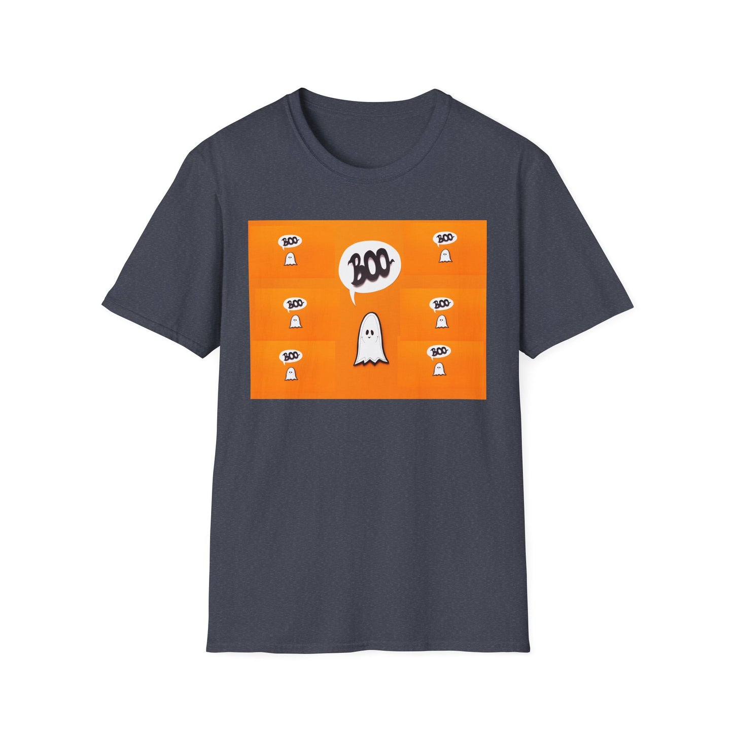 Halloween Ghost 'Boo' Unisex T-Shirt | Spooky Vibes, Costume, Fall Festivities, Trick-or-Treat, Fun Graphic Tee