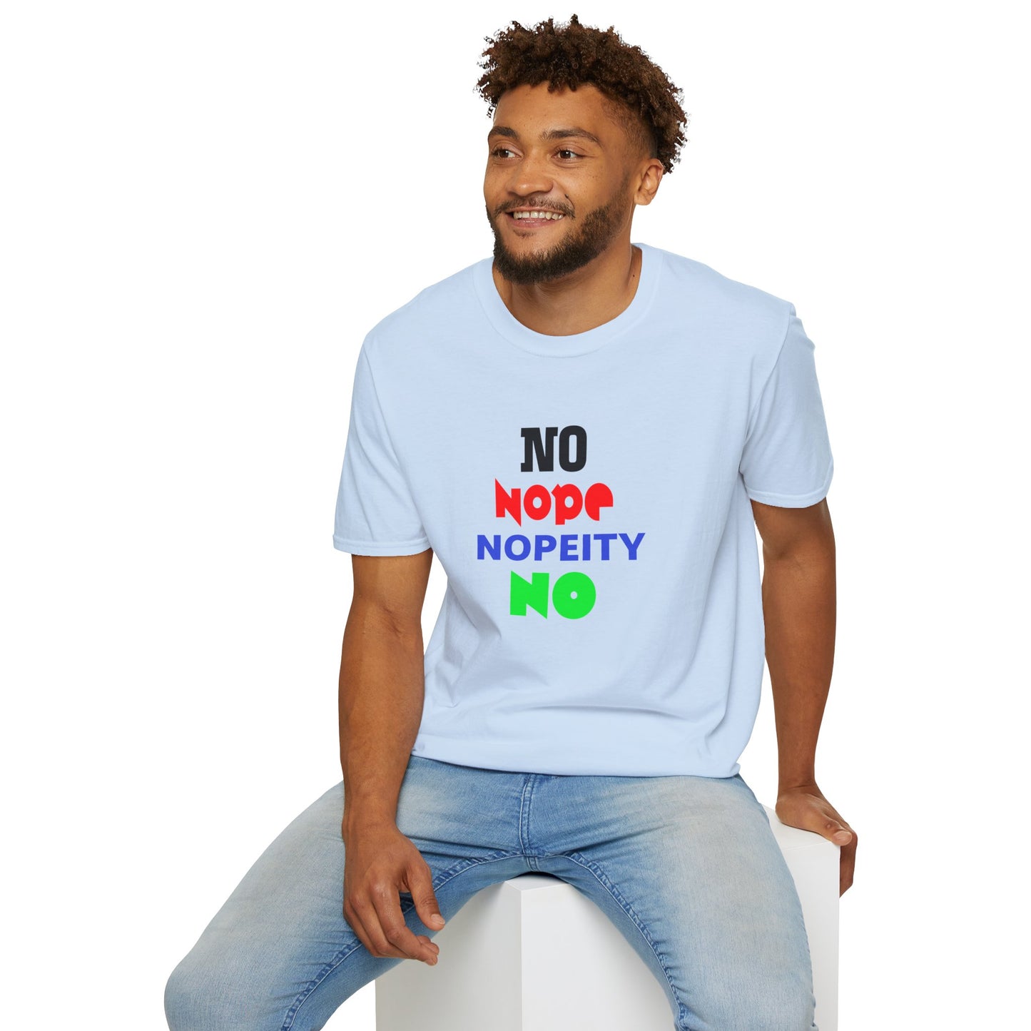 Nopeity Unisex Softstyle T-Shirt, Funny Tee, Gift for Friends, Casual Wear, Birthday Present, Humor Apparel