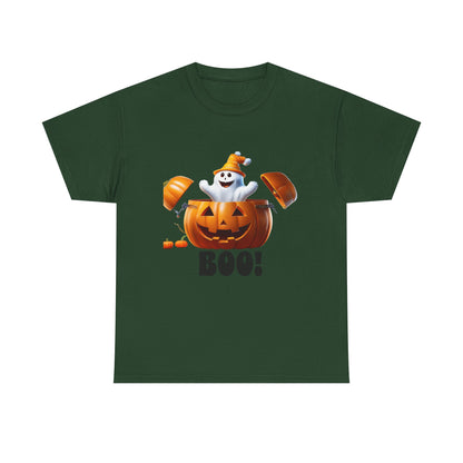 Halloween Jack-in-the-Box, unisex cotton tee