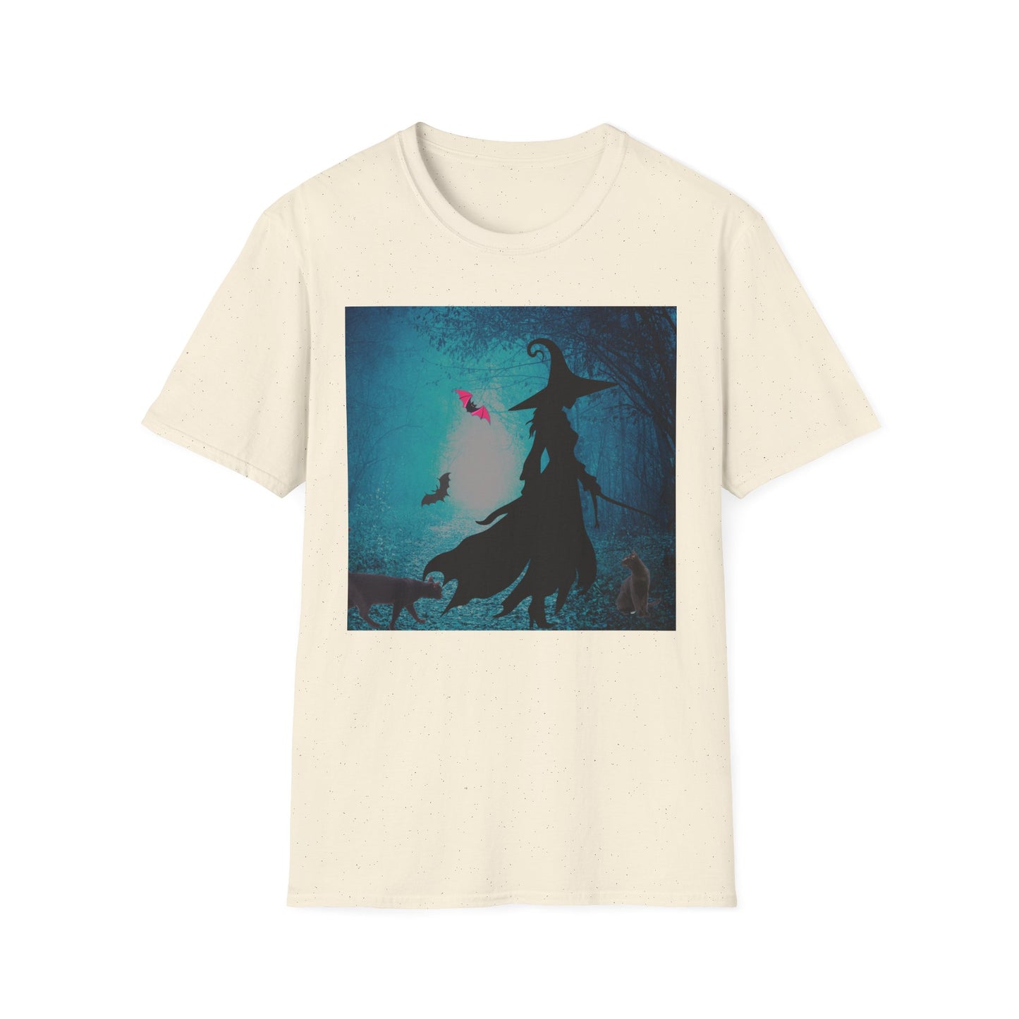 Magical Witch Art T-Shirt, Halloween Tee, Witchy Apparel, Gift for Her, Cute Graphic Shirt, Soft Unisex T-Shirt