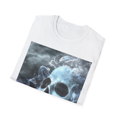 Eerie Skull Graphic T-Shirt for Dark Aesthetic Lovers, Unisex Casual Wear, Halloween Tee, Alternative Fashion