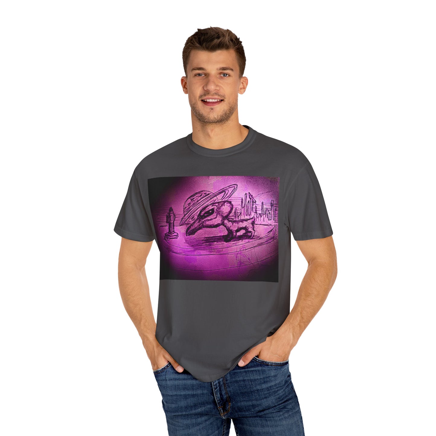Alien Adventure Unisex T-Shirt - Garment-Dyed Graphic Tee