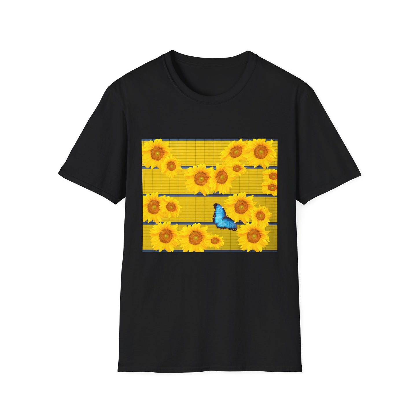 Sunflower & Butterfly Unisex T-Shirt | Floral Graphic Tee, Summer Fashion, Nature Lover Gift, Cute Casual Wear, Birthday Present