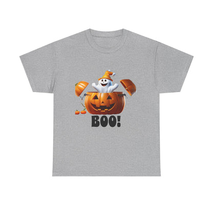 Halloween Jack-in-the-Box, unisex cotton tee