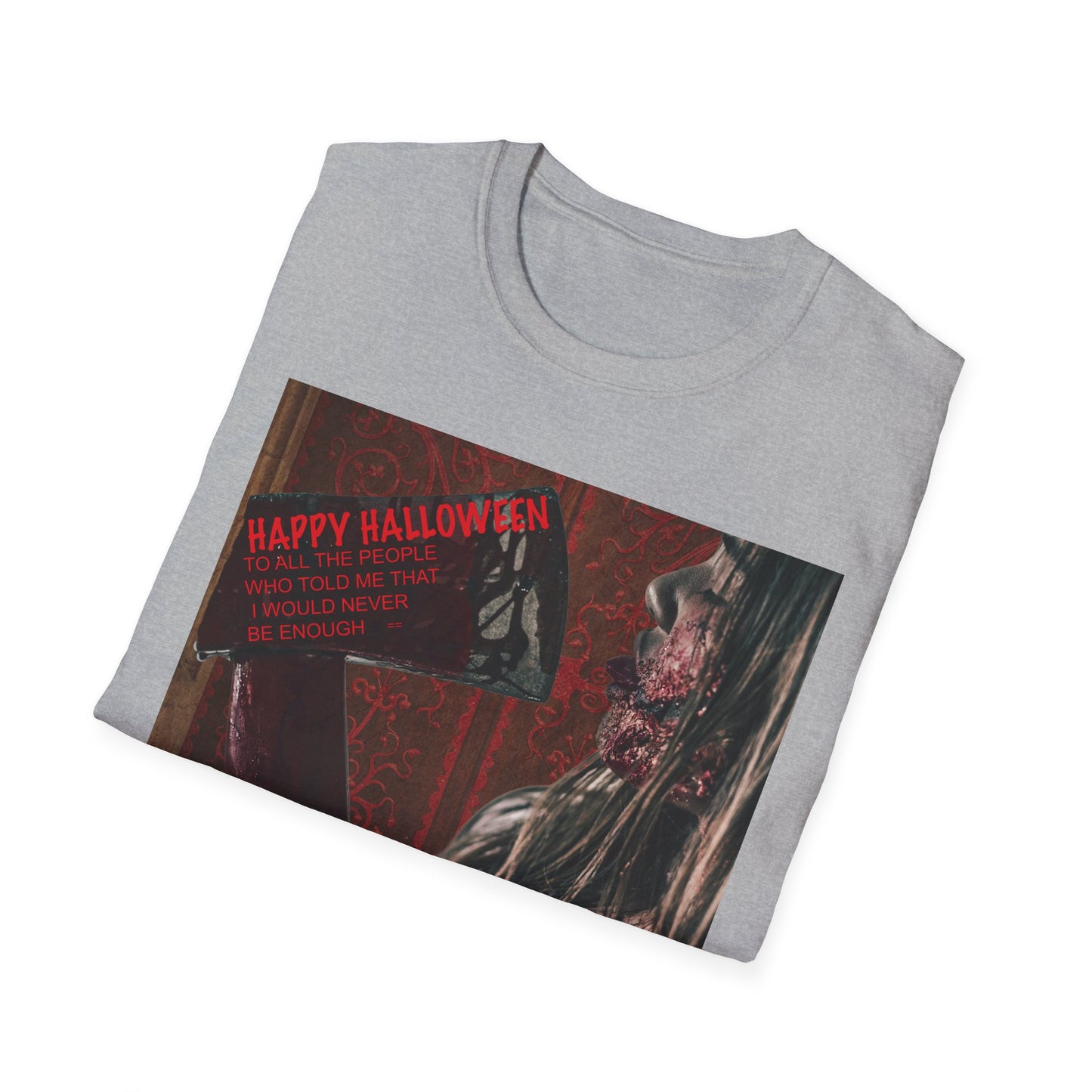 Halloween Horror Movie Axe Girl Unisex T-Shirt, Spooky Gift, Graphic Tee, Halloween Costume, Casual Wear, Men’s & Women’s Tee