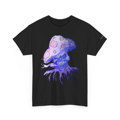 Skull Mushroom Graphic Tee for Nature Lovers
