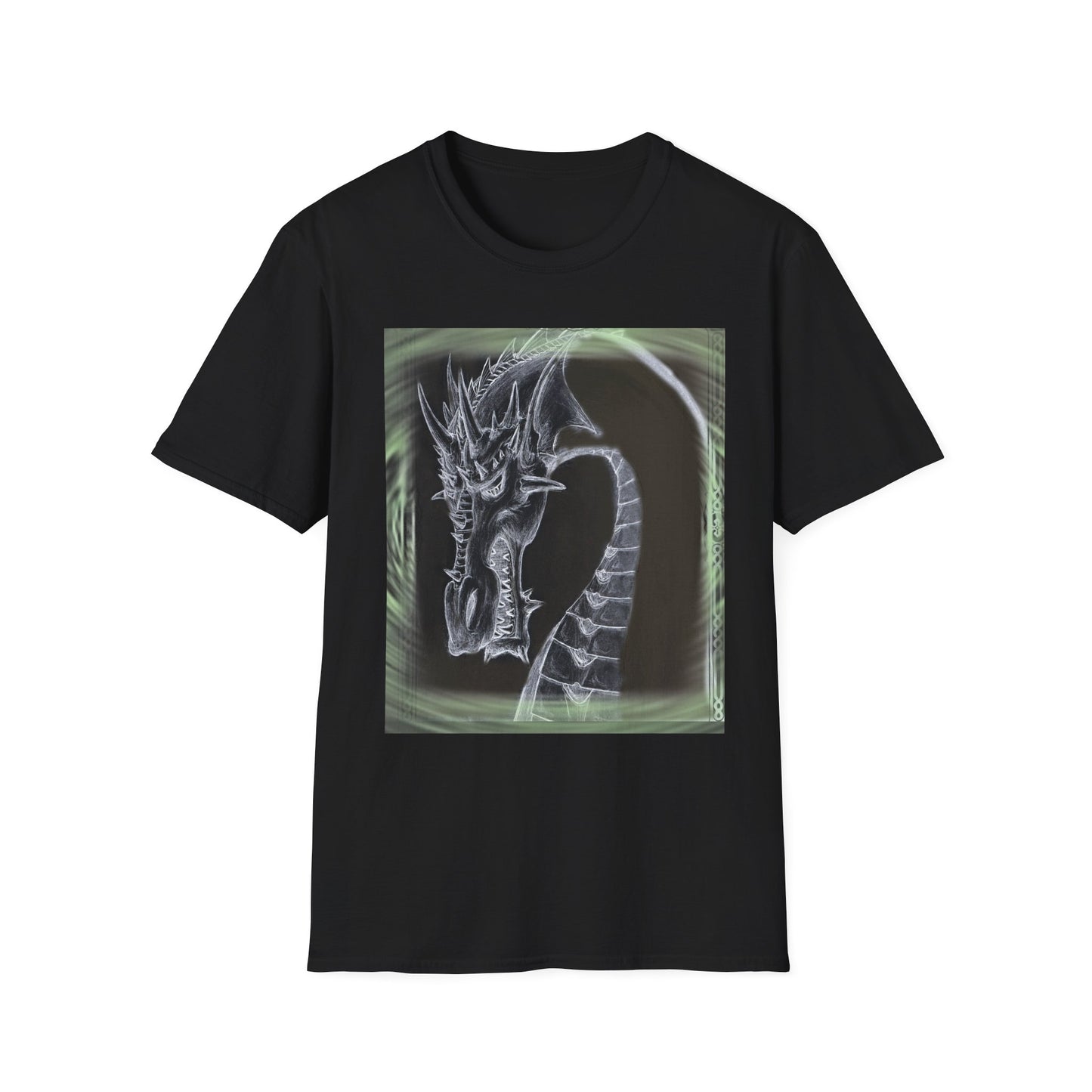 Dragon Skull T-Shirt — Gothic Fantasy Dragon Art Tee
