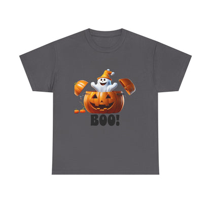 Halloween Jack-in-the-Box, unisex cotton tee