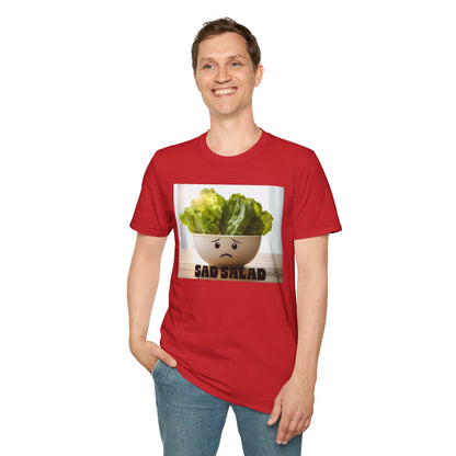 Cute T-Shirt with Sad Salad Face Design