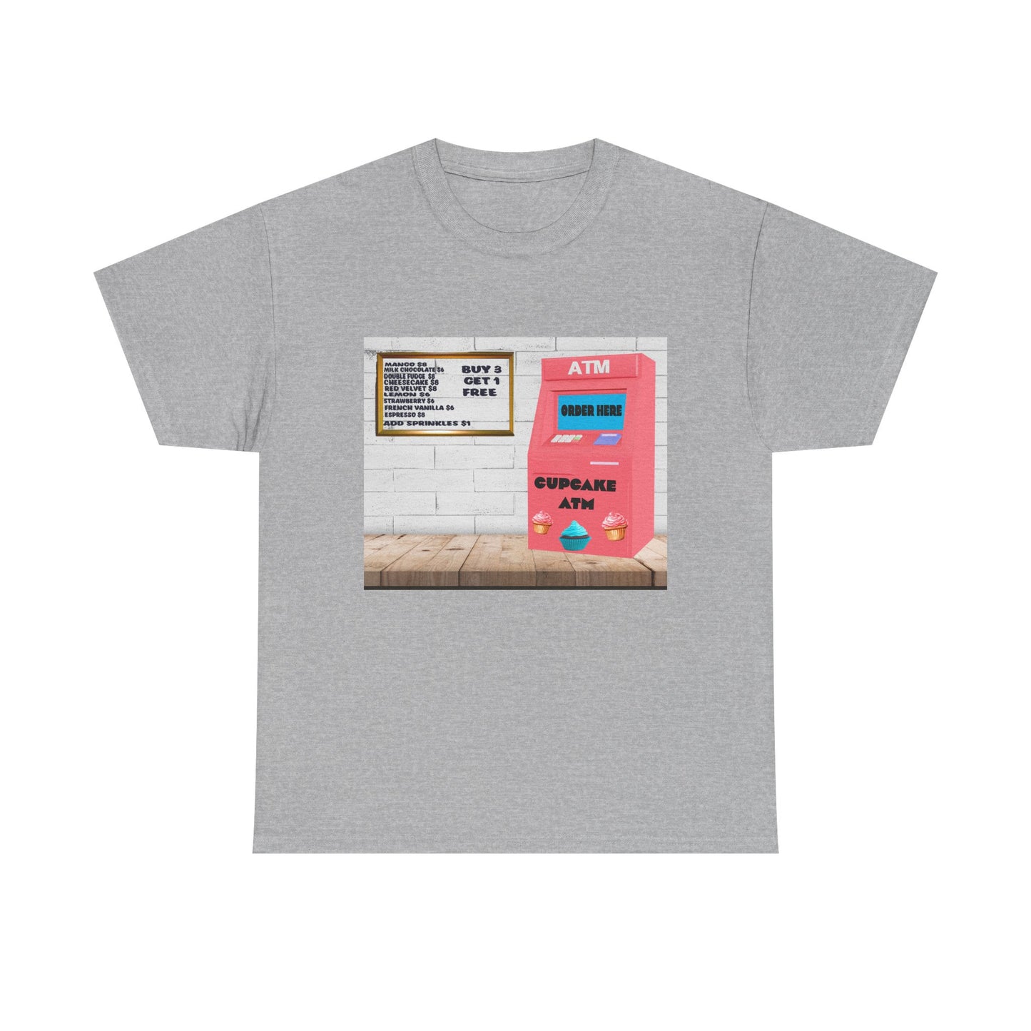 Cupcake ATM Tee Shirt 
Unisex Cotton