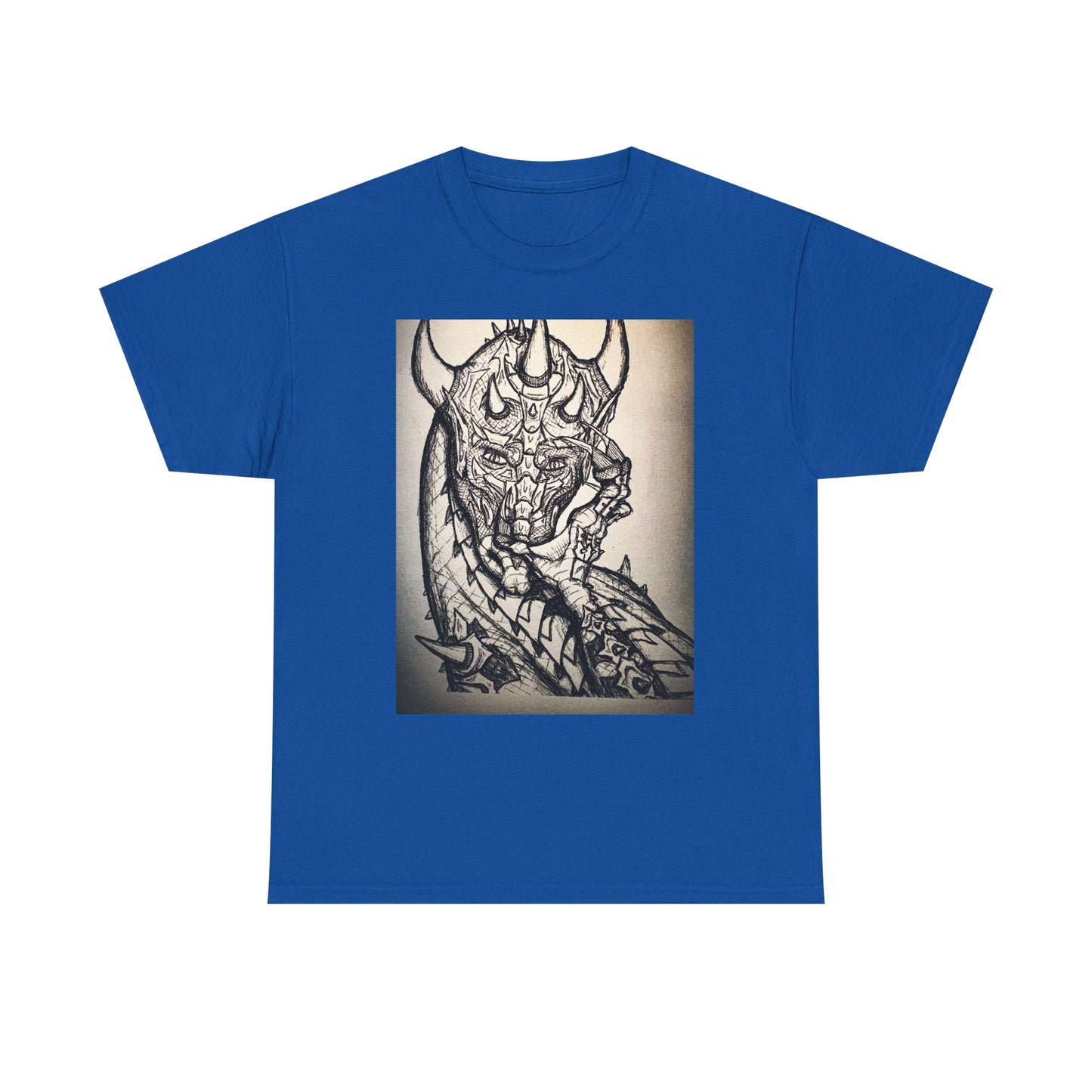 Dragon Art Unisex Heavy Cotton Tee, Graphic Tee, Unique Gift, Casual Wear, Fantasy Clothing, Art Inspired Shirt