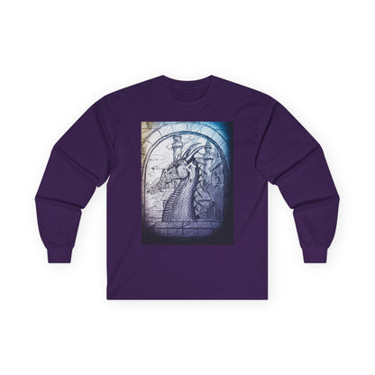 Artistic Dragon frame Long Sleeve Tee - Unique Design for Creative Souls
