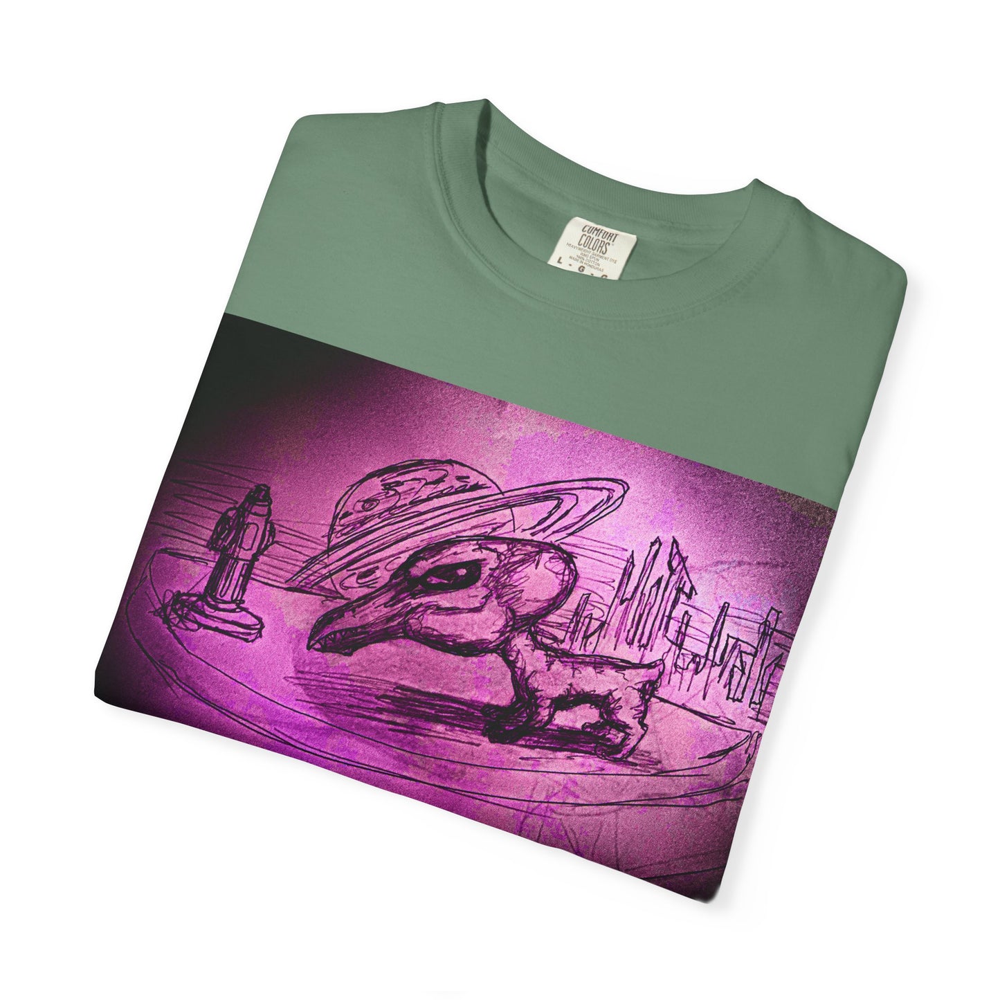 Alien Adventure Unisex T-Shirt - Garment-Dyed Graphic Tee