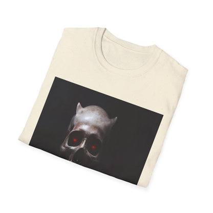 Spooky Skull BOO Halloween Tee, Unisex Softstyle T-Shirt, Halloween Apparel, Casual Ghost Shirt, October Fun Wear, Boo T-Shirt