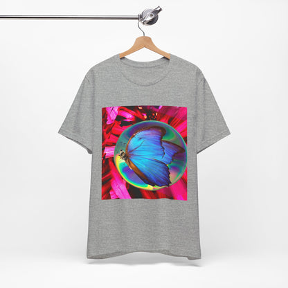 Colorful Butterfly Graphic Tee, Butterfly Shirt, Unisex T-Shirt, Nature Lover Gift, Casual Summer Wear, Vibrant Art Tee