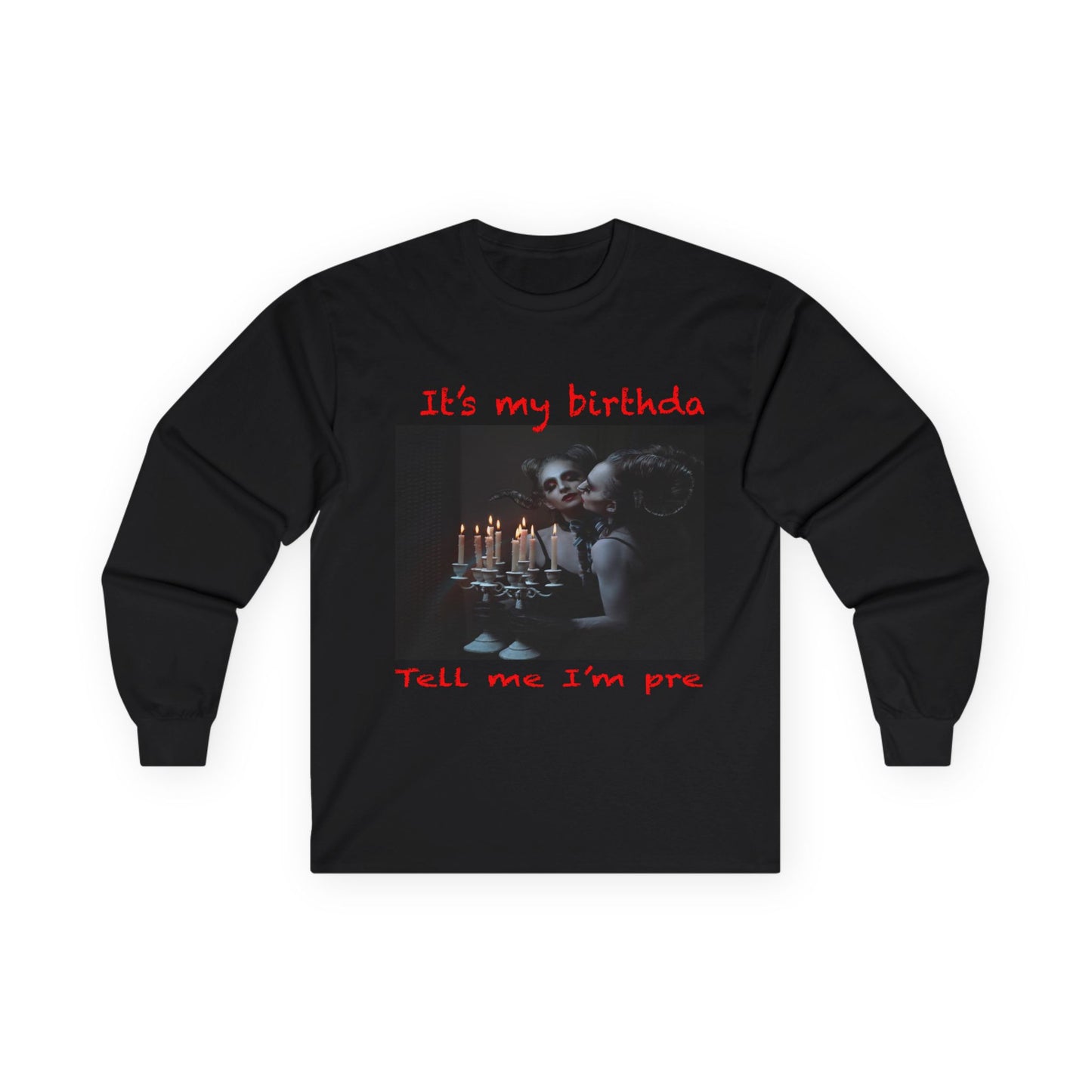 Disturbed Birthday Celebration Long Sleeve Tee, Fun Birthday Shirt, Unisex Casual Tee, Funny Gift for Dog Lovers, Party Outfit