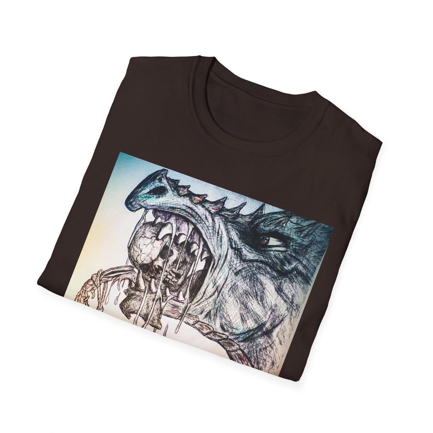 Graphic Dragon Art Unisex T-Shirt, Unique Gift for Ocean Lovers, Summer Vibes, Casual Wear, Perfect for Beach Days, Art Parties