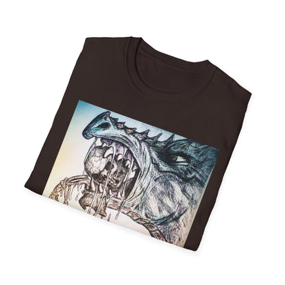 Graphic Dragon Art Unisex T-Shirt, Unique Gift for Ocean Lovers, Summer Vibes, Casual Wear, Perfect for Beach Days, Art Parties