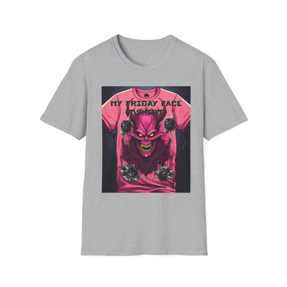 Demon Face Unisex T-Shirt - Friday Face Graphic Tee
