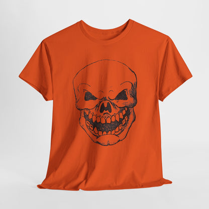 Sketched Skull Tee — Grinning Skull Graphic T-Shirt