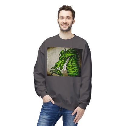 Vintage Green Dragon Unisex Midweight Softstyle Fleece Crewneck Sweatshirt