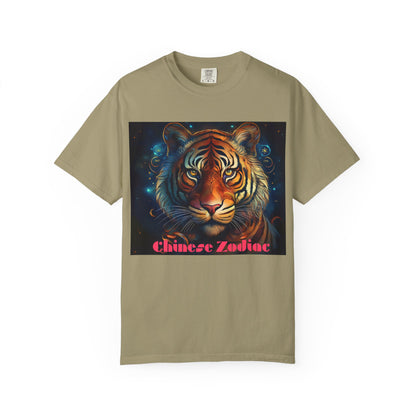 Chic Chinese Zodiac Tiger T-Shirt, Unisex Graphic Tee, Astrology Apparel, Zodiac Fashion, Year of the Tiger Shirt