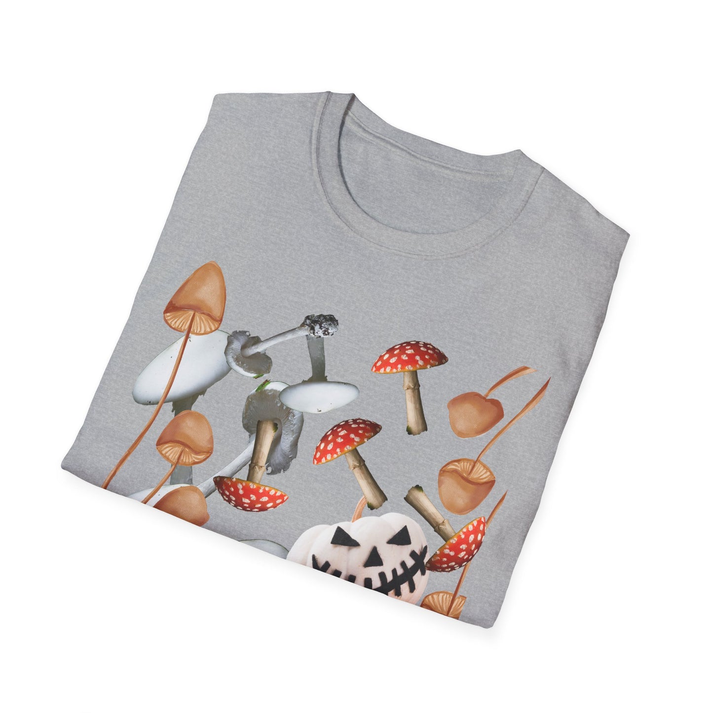 Funny Mushrooms Unisex T-Shirt - Falling from the Sky Pumpkinheads