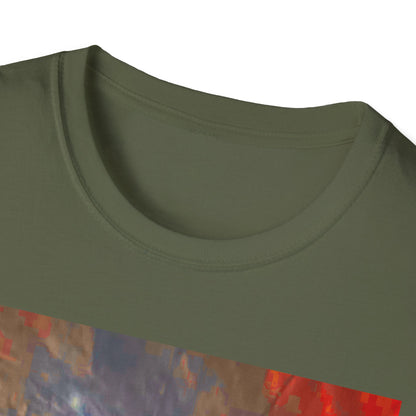 Vibrant Adventure motorcycle T-Shirt | Unisex Softstyle Tee, Casual Streetwear, Trendy Graphic Top, Unique Gift for Travelers, Colorful Artwork Shirt