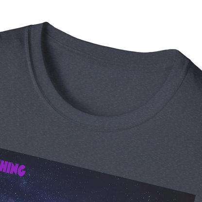 Quantum Field Galaxy-Themed Unisex T-Shirt - Cosmic Vibes, Inspirational Quote Tee, Gift for Space Lovers, Casual Wear, Unique Graphic T-Shirt
