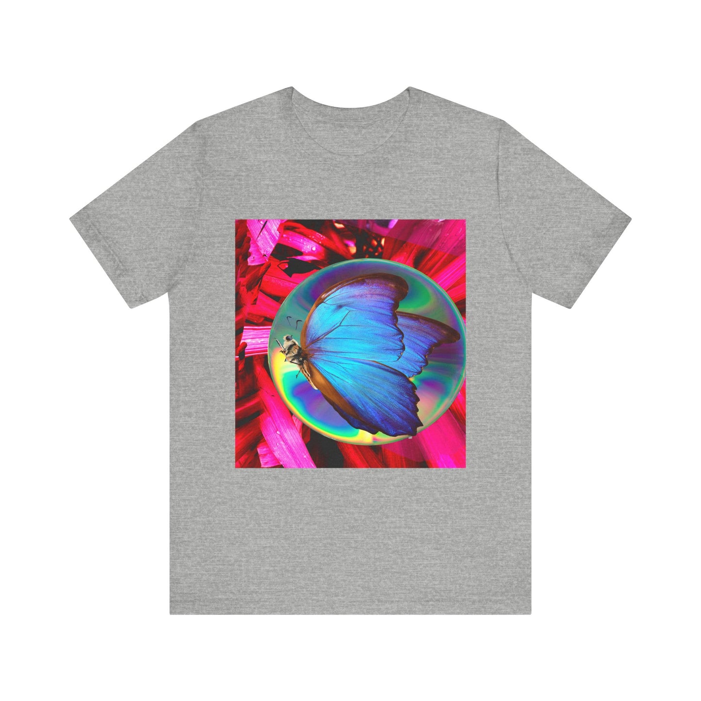 Colorful Butterfly Graphic Tee, Butterfly Shirt, Unisex T-Shirt, Nature Lover Gift, Casual Summer Wear, Vibrant Art Tee