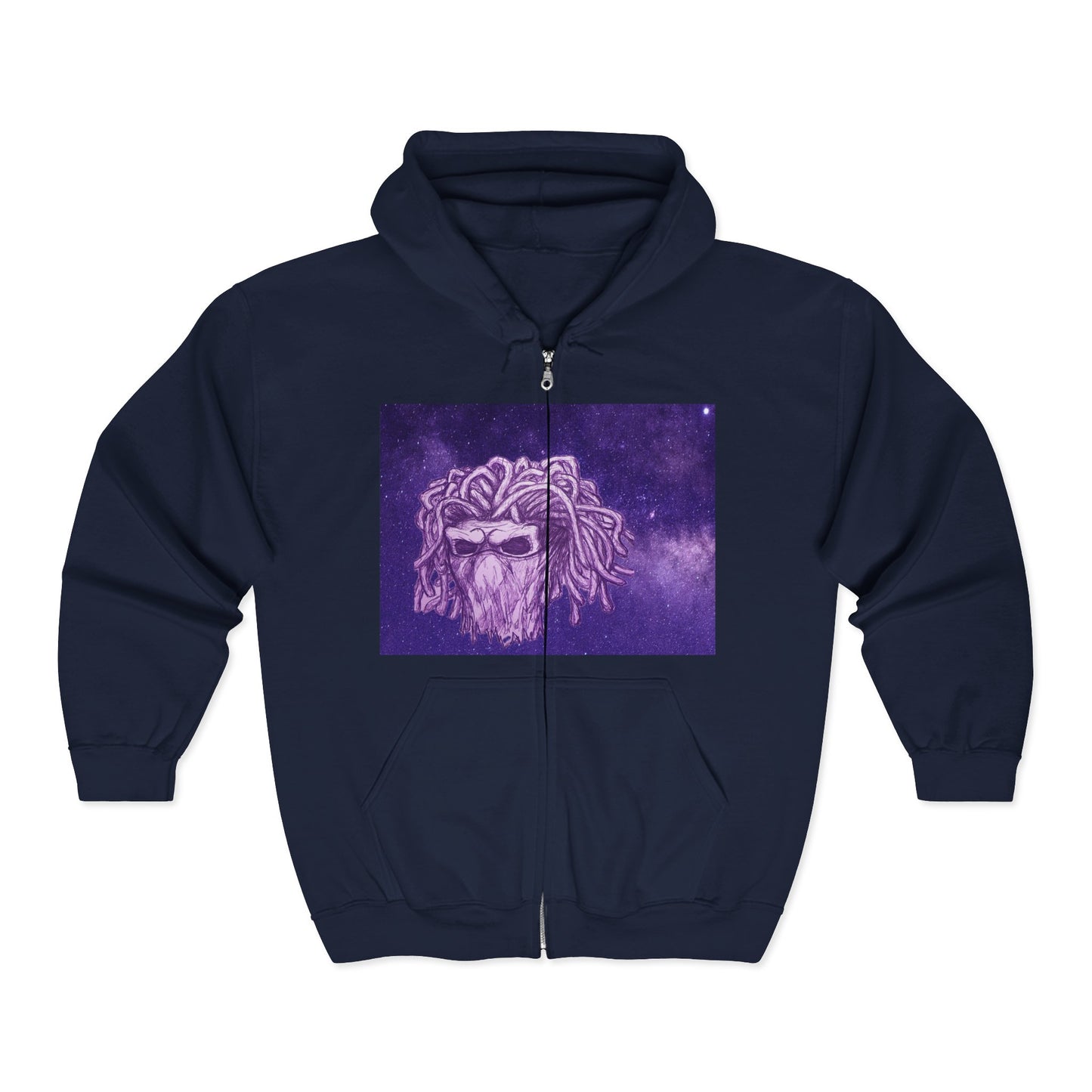 Starred Cosmic Purple Masked Skull Demon