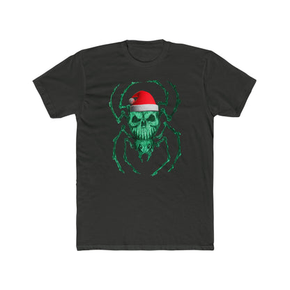 Skull Spider Tee — Festive Santa Hat Christmas Tee