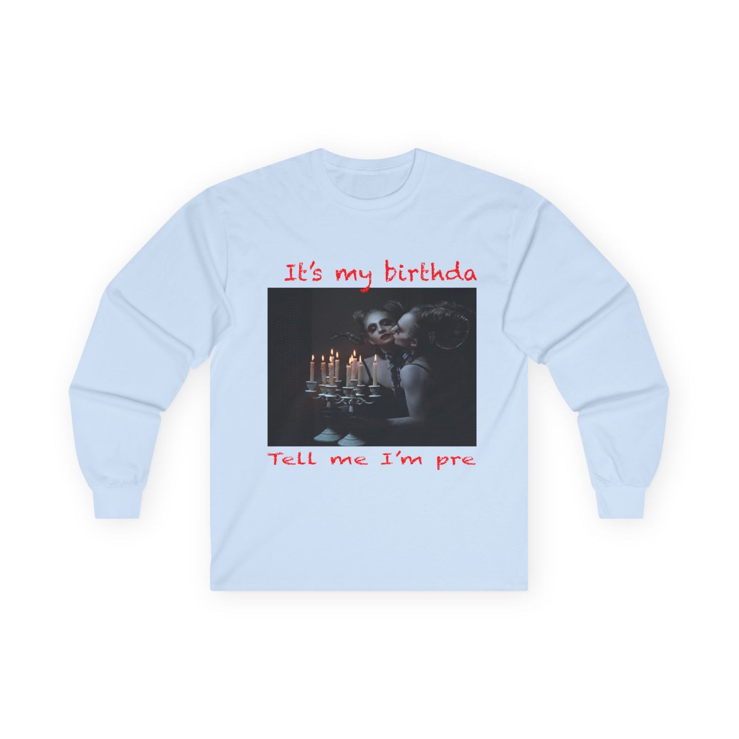 Disturbed Birthday Celebration Long Sleeve Tee, Fun Birthday Shirt, Unisex Casual Tee, Funny Gift for Dog Lovers, Party Outfit