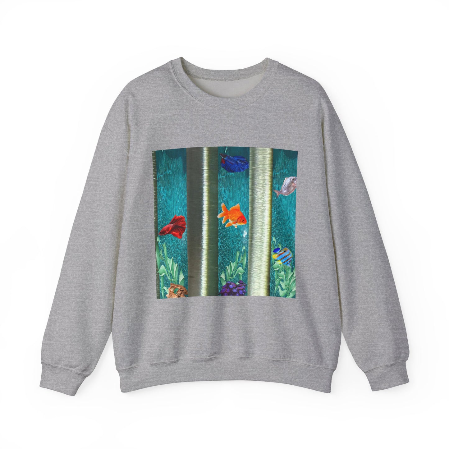 Vibrant Aquatic Sweatshirt - Cozy Outfit, Unique Gift, Everyday Comfort, Relaxing Atmosphere, Ocean Lover's Apparel