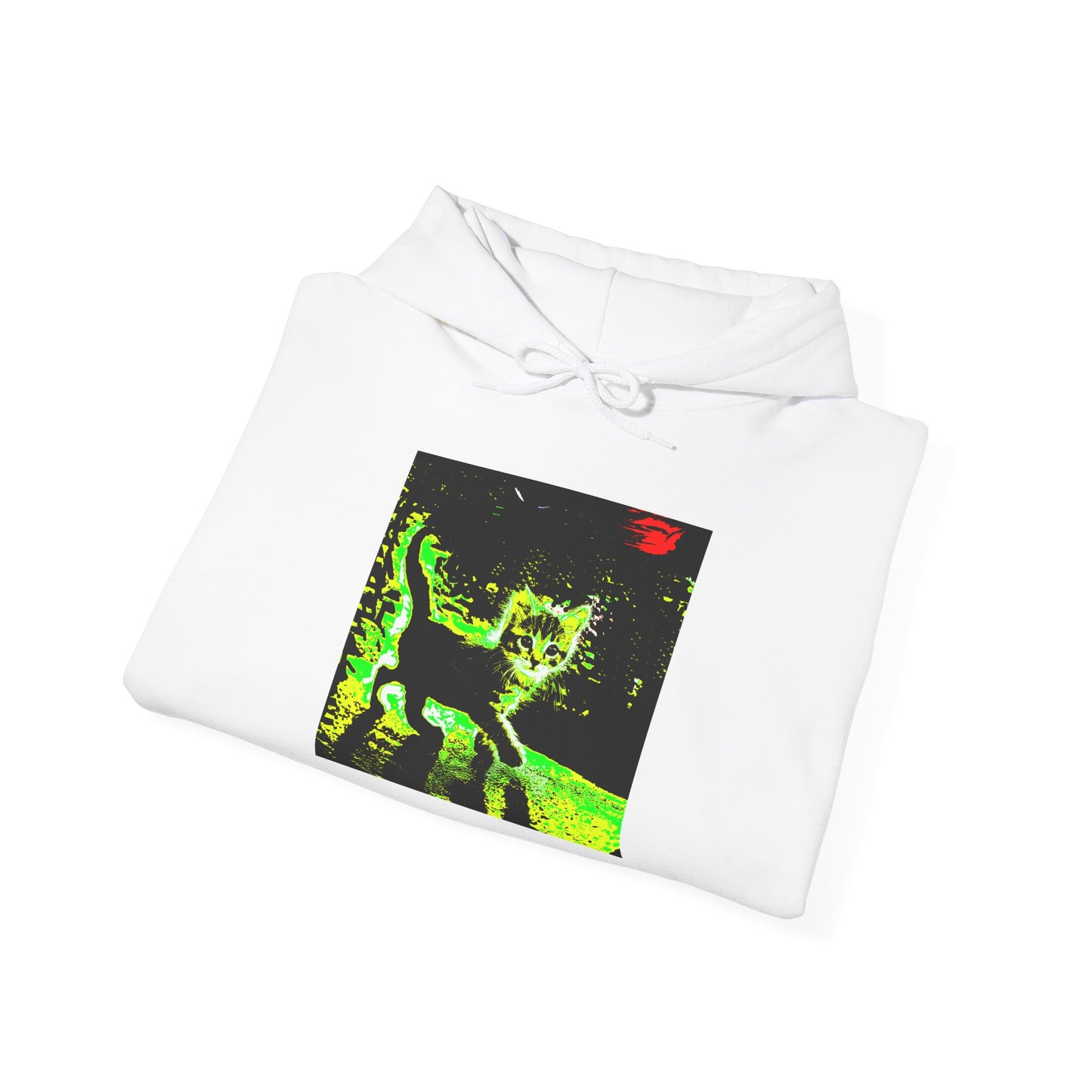 Glow-in-the-Dark Cat Hoodie | Perfect for Cat Lovers, Cozy Nights, Halloween & Everyday Style
