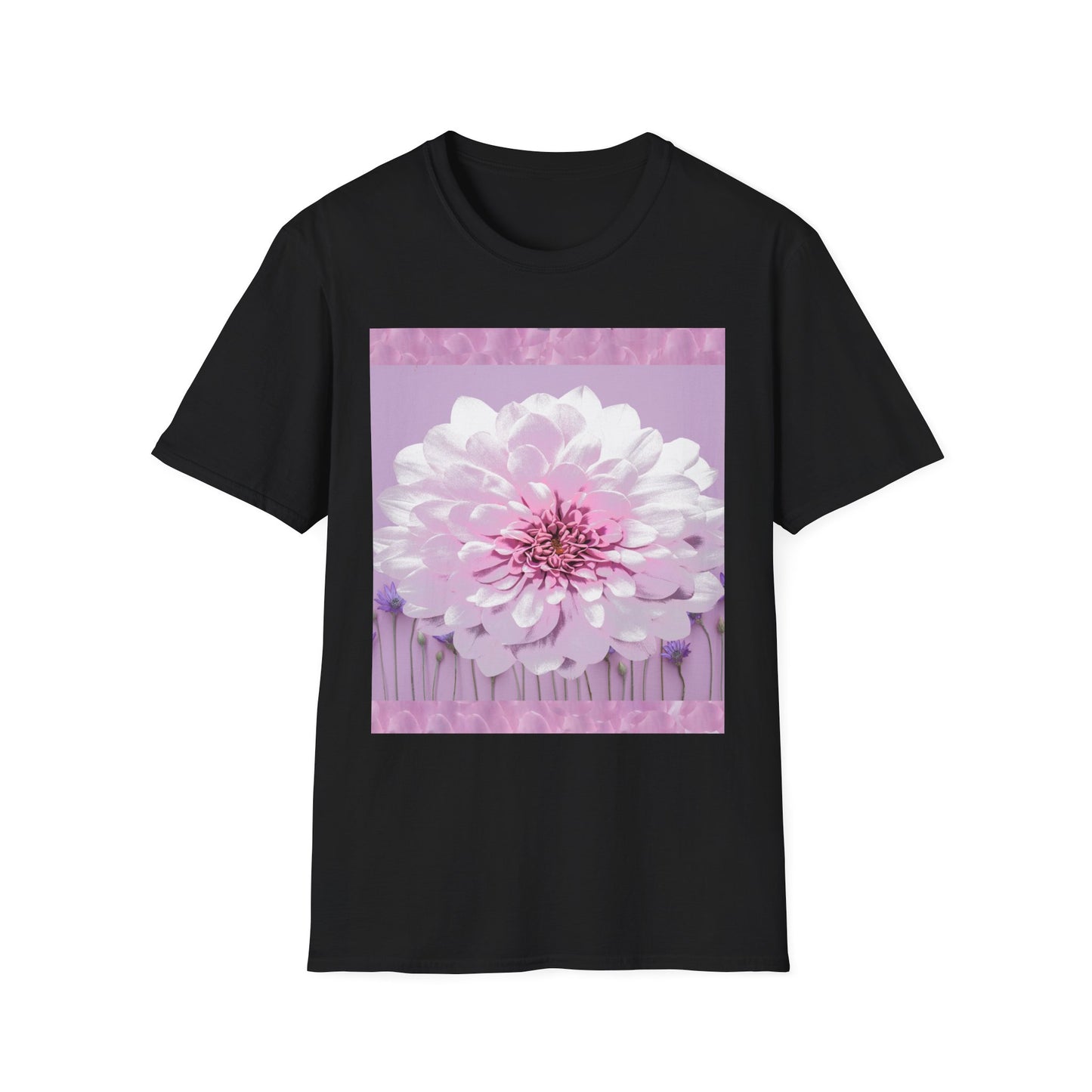 Pale Pink Flowers Abstract Unisex T-Shirt