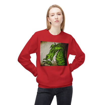 Vintage Green Dragon Unisex Midweight Softstyle Fleece Crewneck Sweatshirt