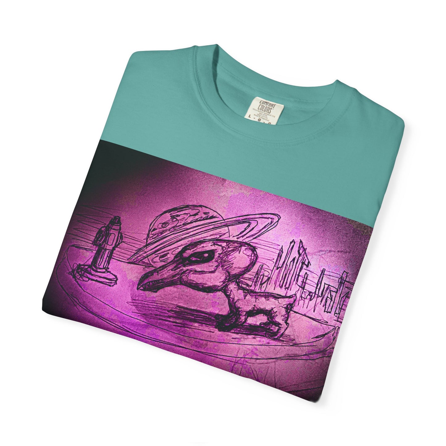 Alien Adventure Unisex T-Shirt - Garment-Dyed Graphic Tee