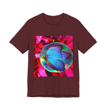Colorful Butterfly Graphic Tee, Butterfly Shirt, Unisex T-Shirt, Nature Lover Gift, Casual Summer Wear, Vibrant Art Tee
