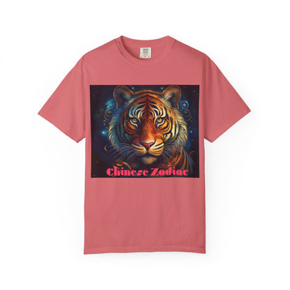 Chic Chinese Zodiac Tiger T-Shirt, Unisex Graphic Tee, Astrology Apparel, Zodiac Fashion, Year of the Tiger Shirt