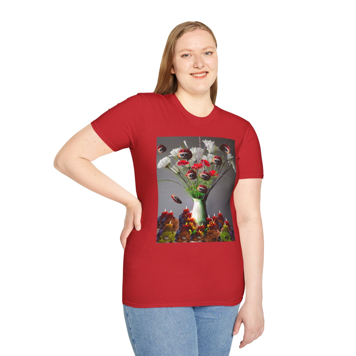 Skeleton Pumpkin Bouquet T-Shirt